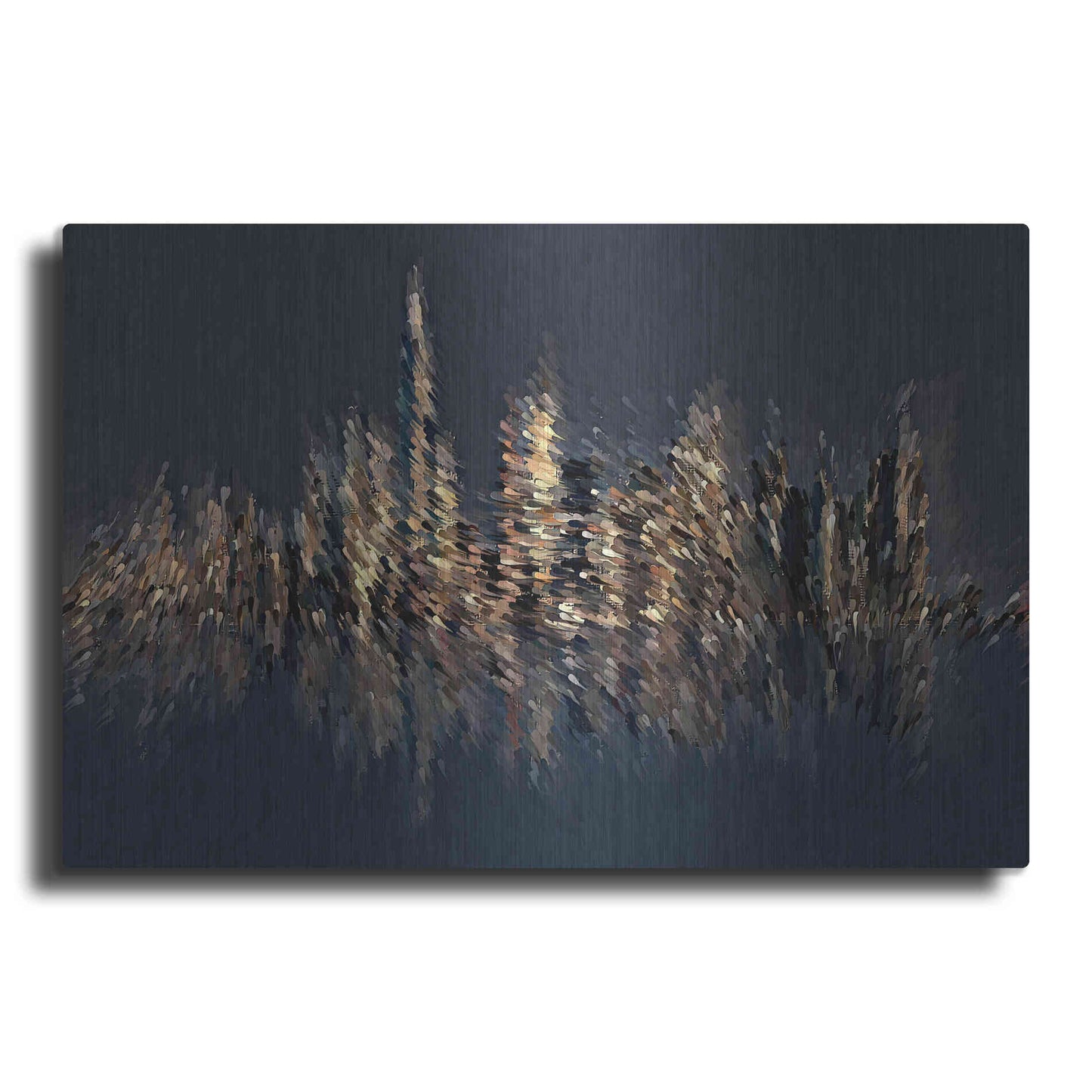 Luxe Metal Art 'New York Splash' by David Manlove, Metal Wall Art