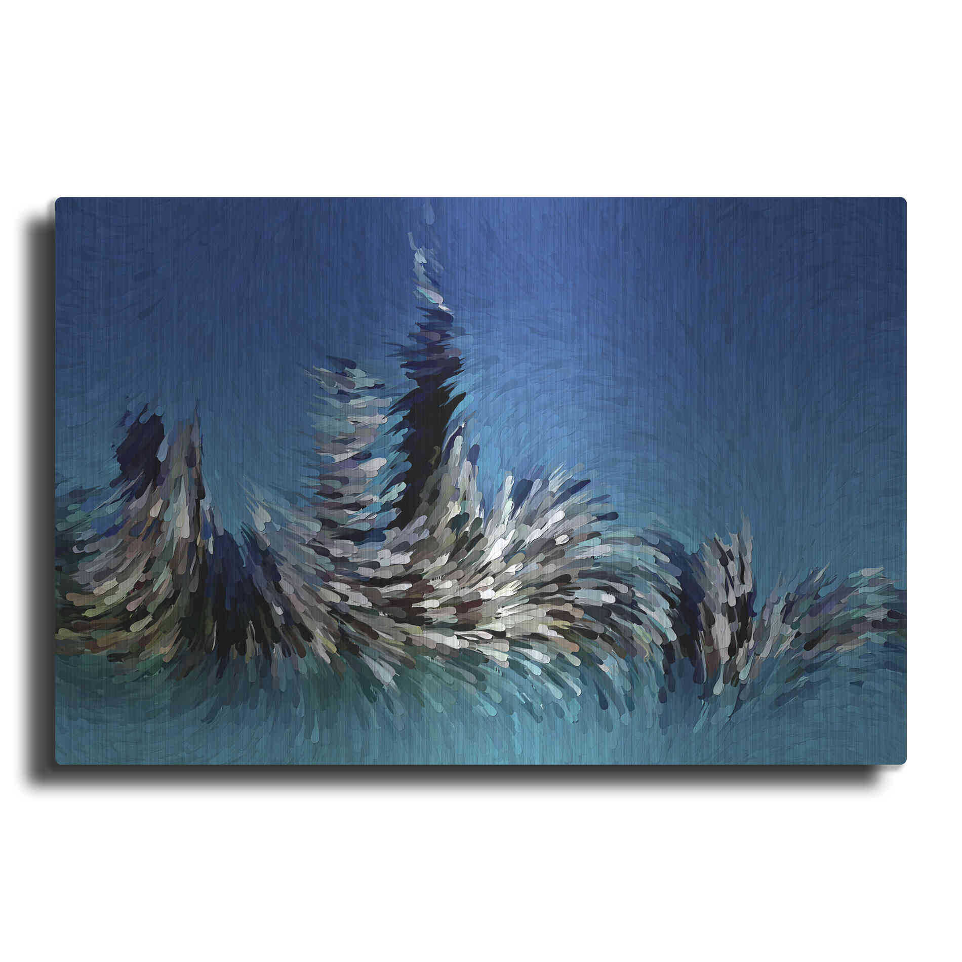 Luxe Metal Art 'Windy City' by David Manlove, Metal Wall Art