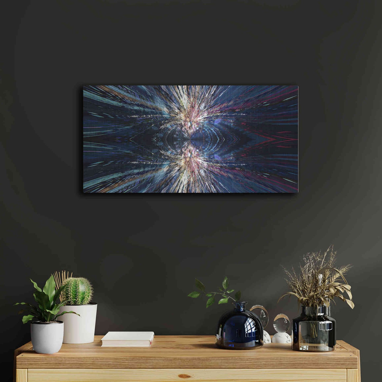 Luxe Metal Art 'A Space Odyssey' by David Manlove, Metal Wall Art,24x12