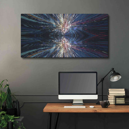 Luxe Metal Art 'A Space Odyssey' by David Manlove, Metal Wall Art,48x24