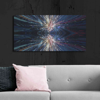 Luxe Metal Art 'A Space Odyssey' by David Manlove, Metal Wall Art,48x24