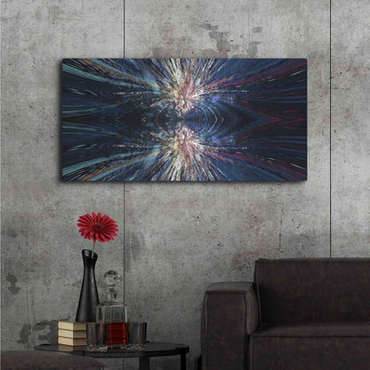 Luxe Metal Art 'A Space Odyssey' by David Manlove, Metal Wall Art,48x24