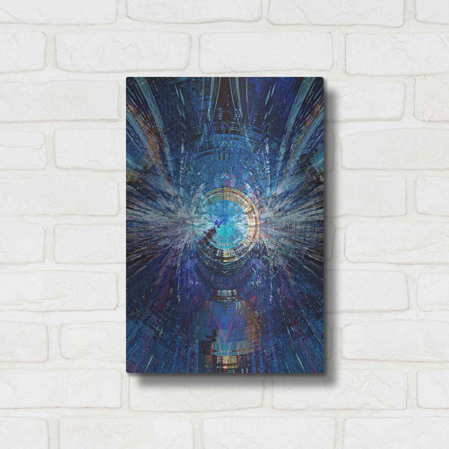 Luxe Metal Art 'Bowman's Jupiter 2' by David Manlove, Metal Wall Art,12x16
