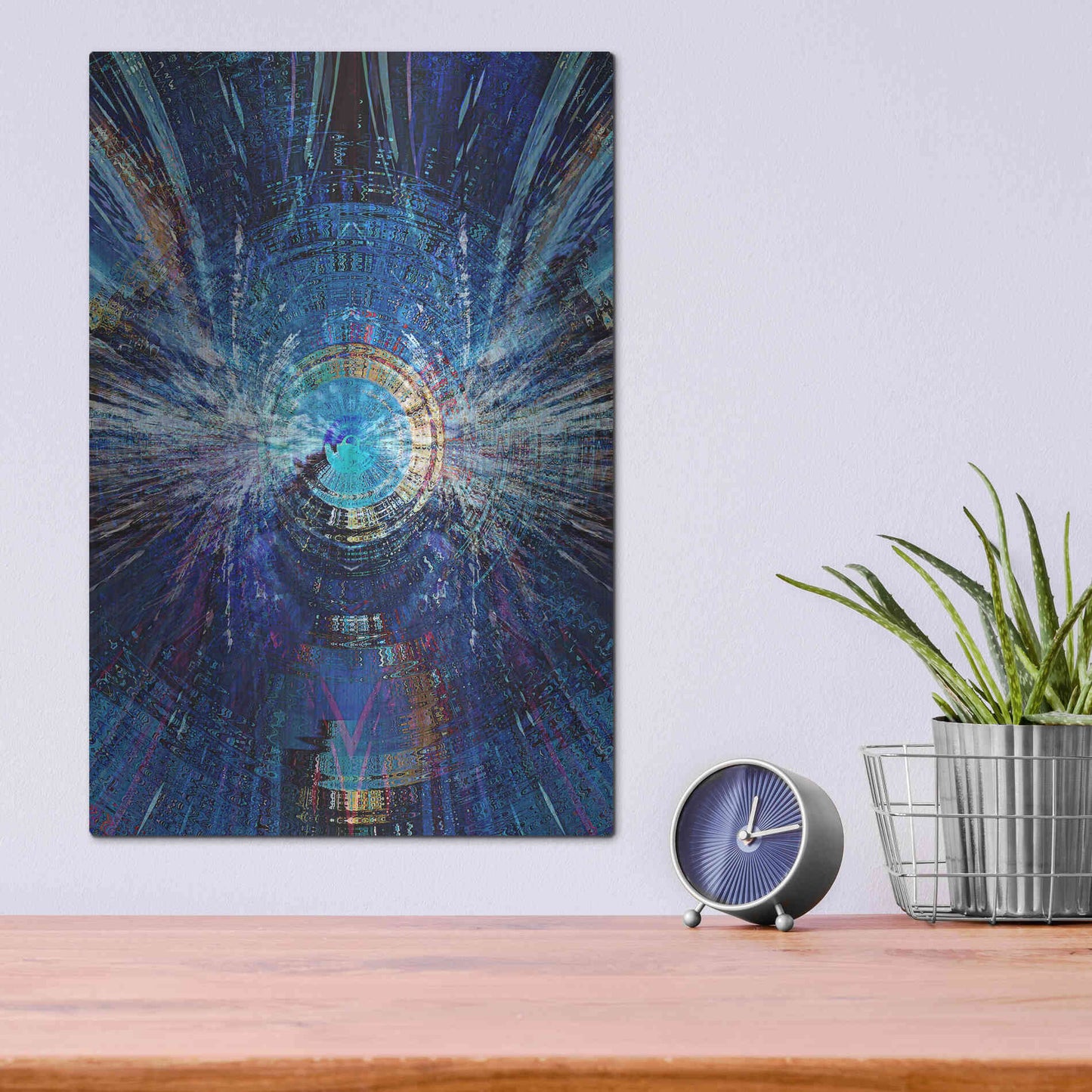 Luxe Metal Art 'Bowman's Jupiter 2' by David Manlove, Metal Wall Art,12x16