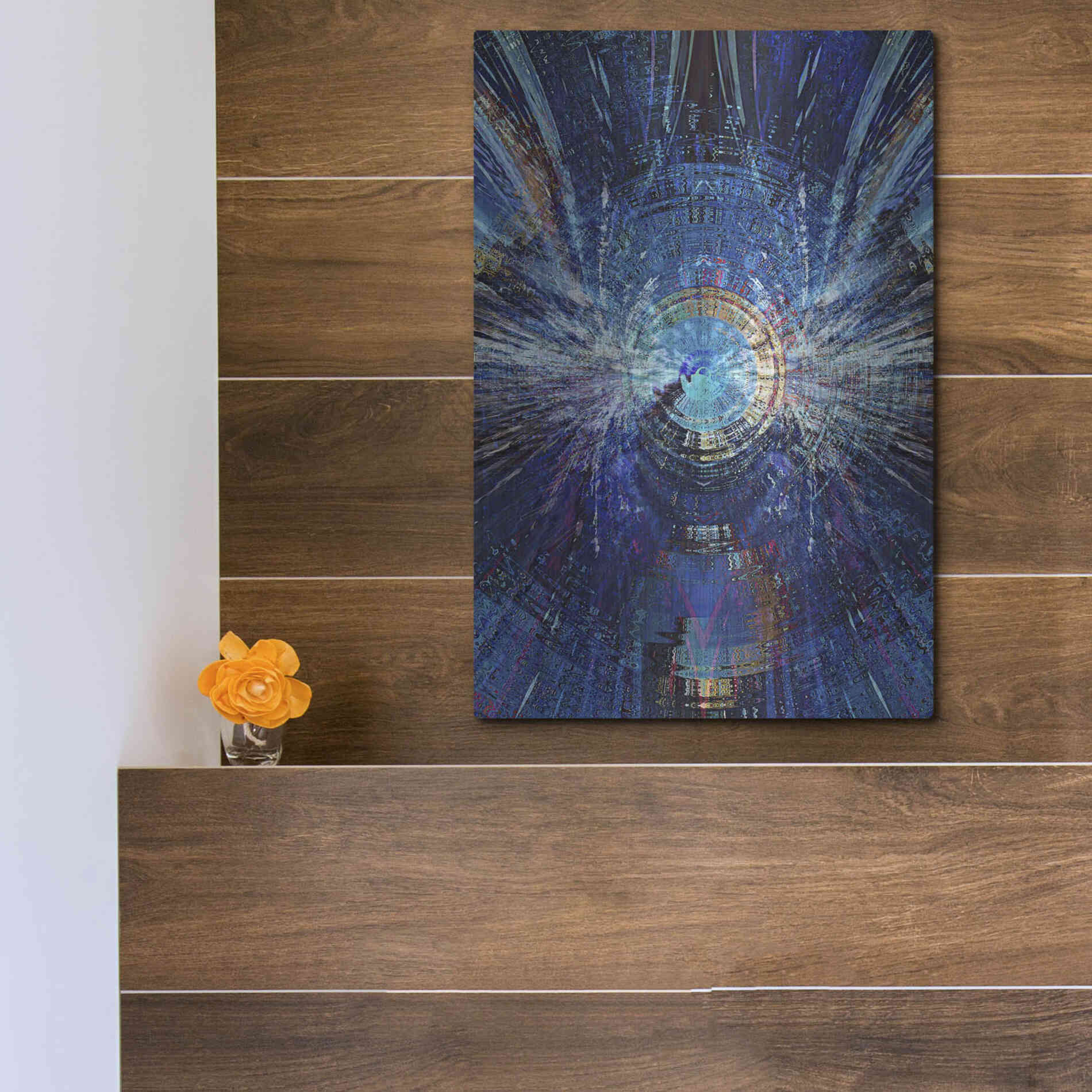 Luxe Metal Art 'Bowman's Jupiter 2' by David Manlove, Metal Wall Art,12x16