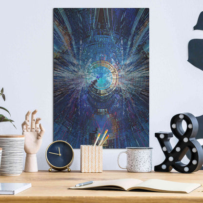 Luxe Metal Art 'Bowman's Jupiter 2' by David Manlove, Metal Wall Art,12x16