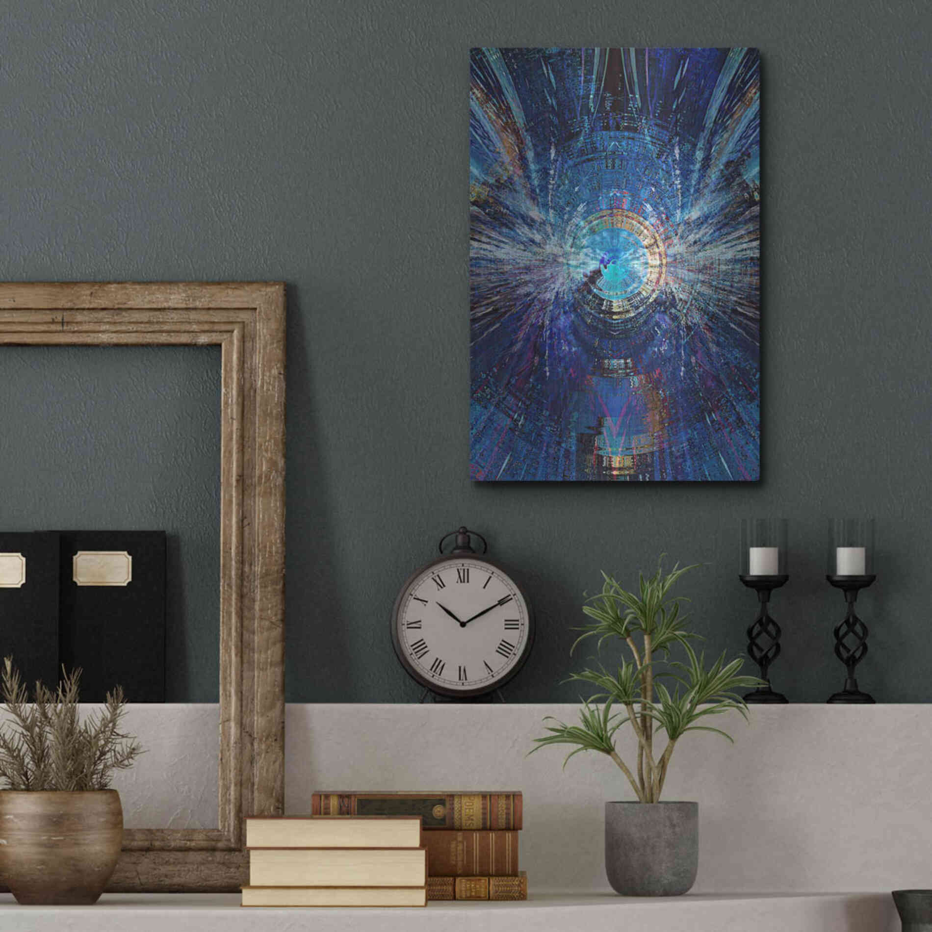 Luxe Metal Art 'Bowman's Jupiter 2' by David Manlove, Metal Wall Art,12x16