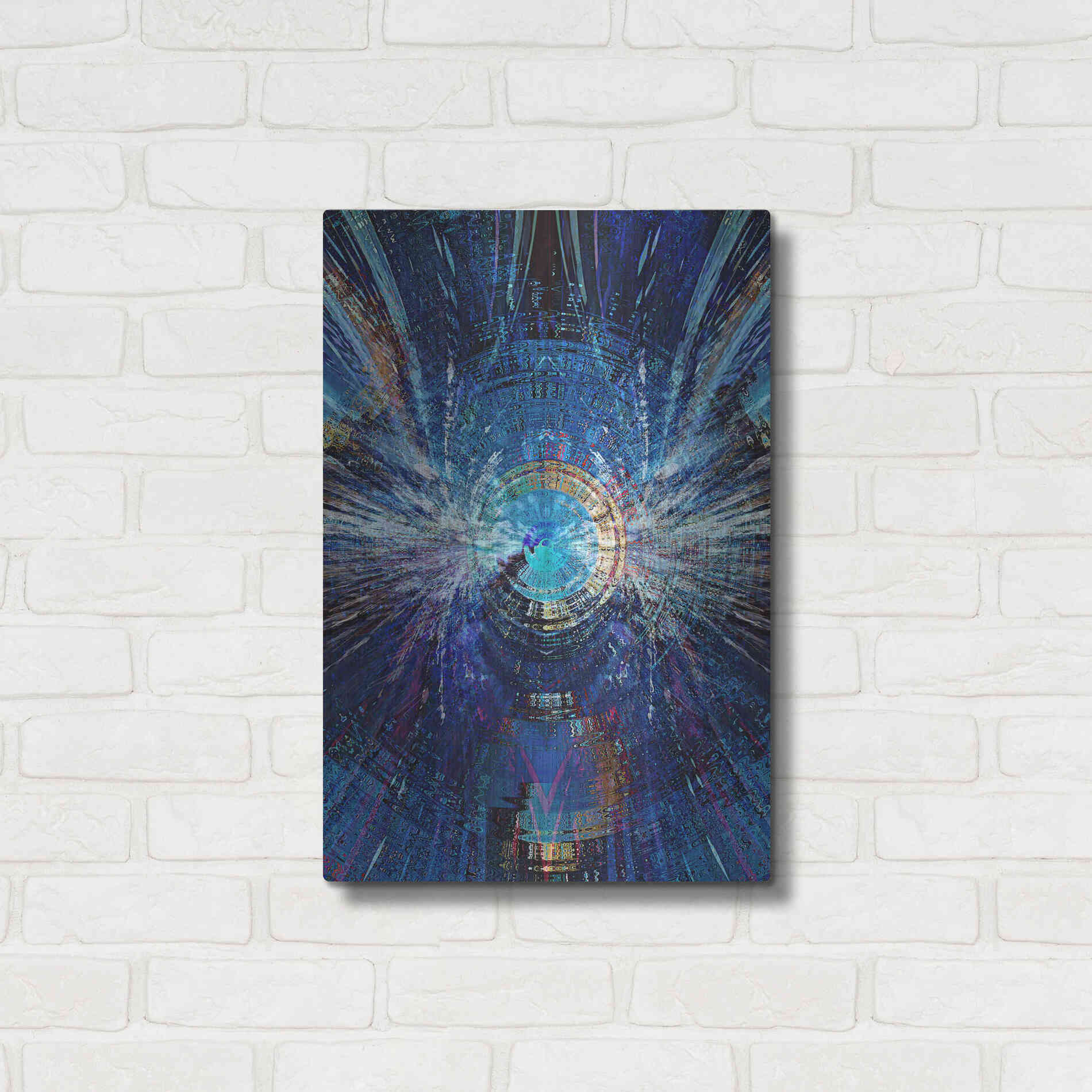 Luxe Metal Art 'Bowman's Jupiter 2' by David Manlove, Metal Wall Art,16x24