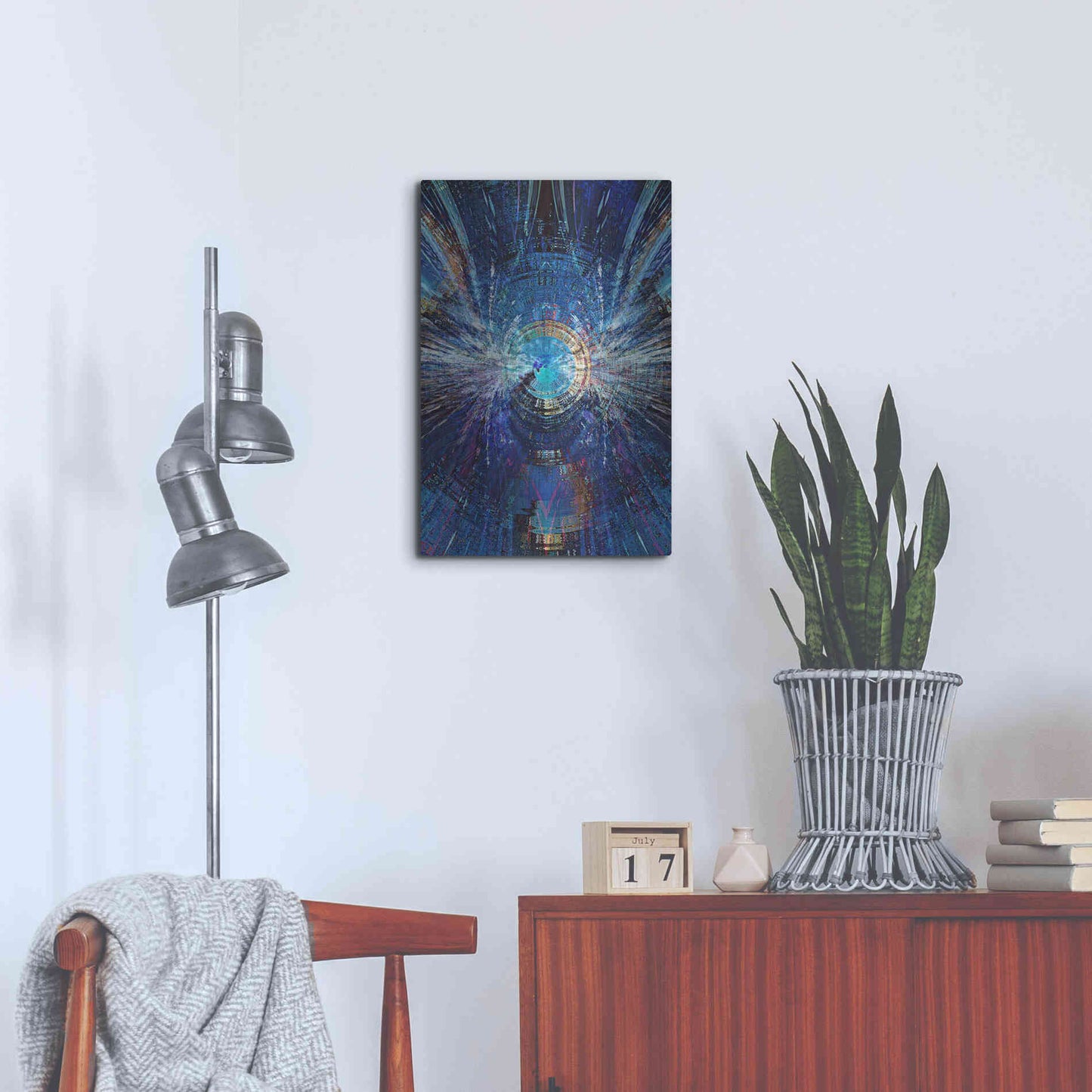 Luxe Metal Art 'Bowman's Jupiter 2' by David Manlove, Metal Wall Art,16x24