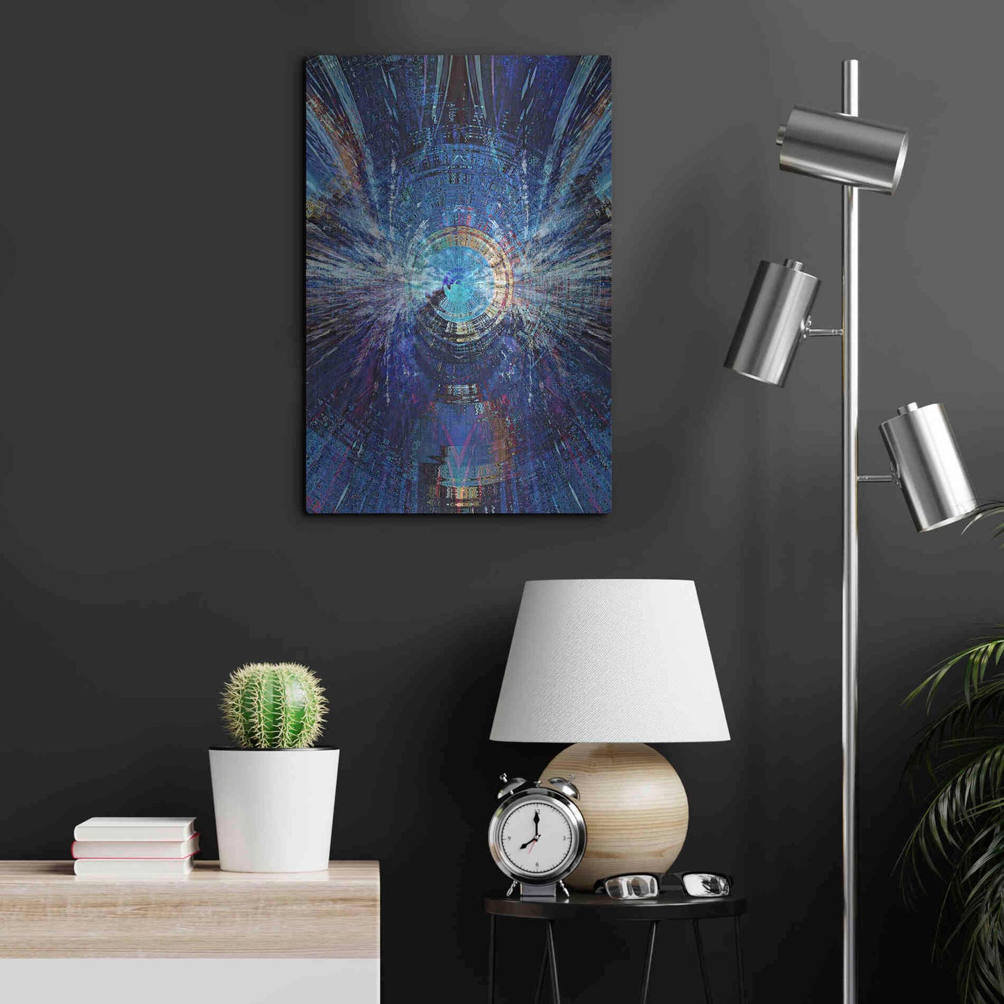 Luxe Metal Art 'Bowman's Jupiter 2' by David Manlove, Metal Wall Art,16x24