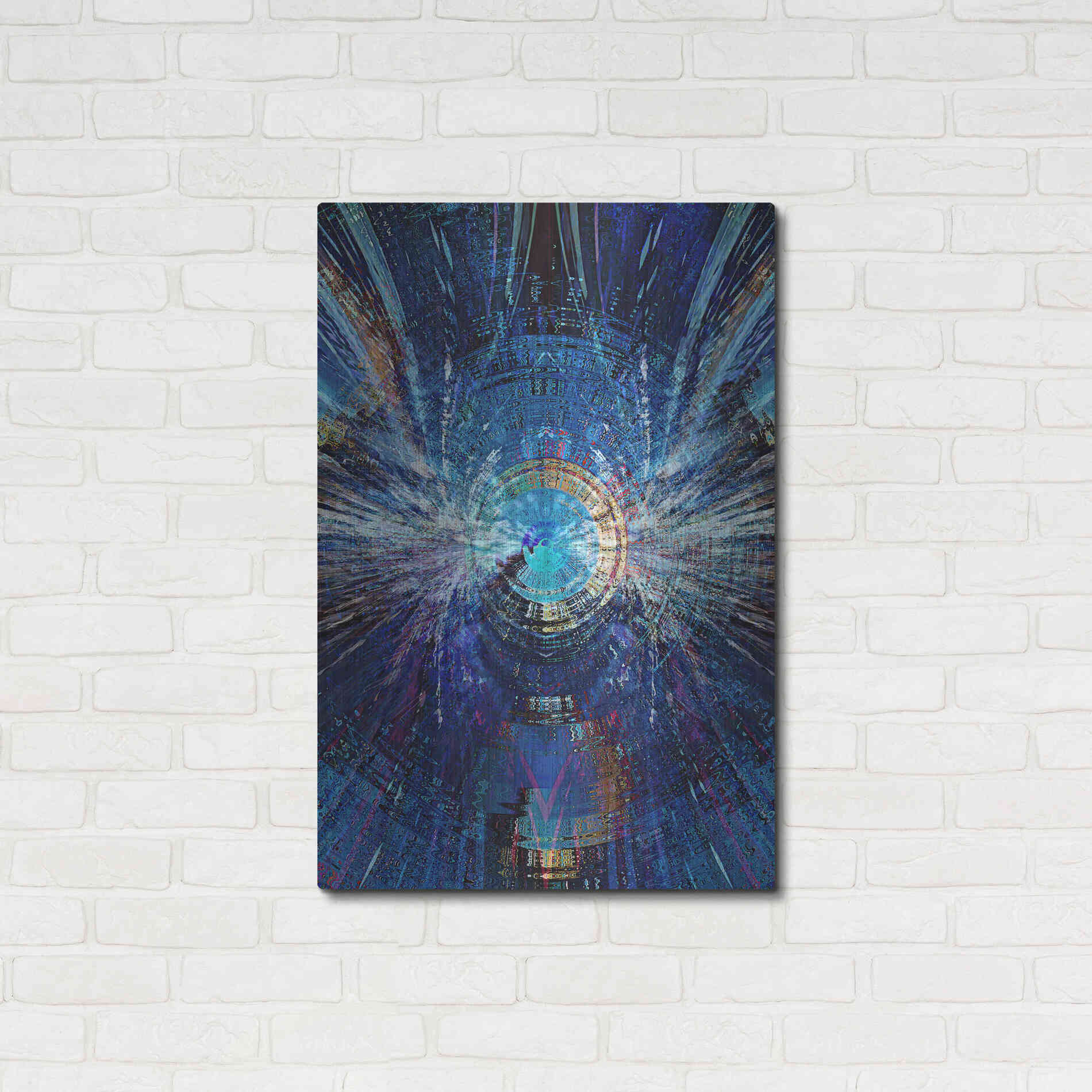 Luxe Metal Art 'Bowman's Jupiter 2' by David Manlove, Metal Wall Art,24x36