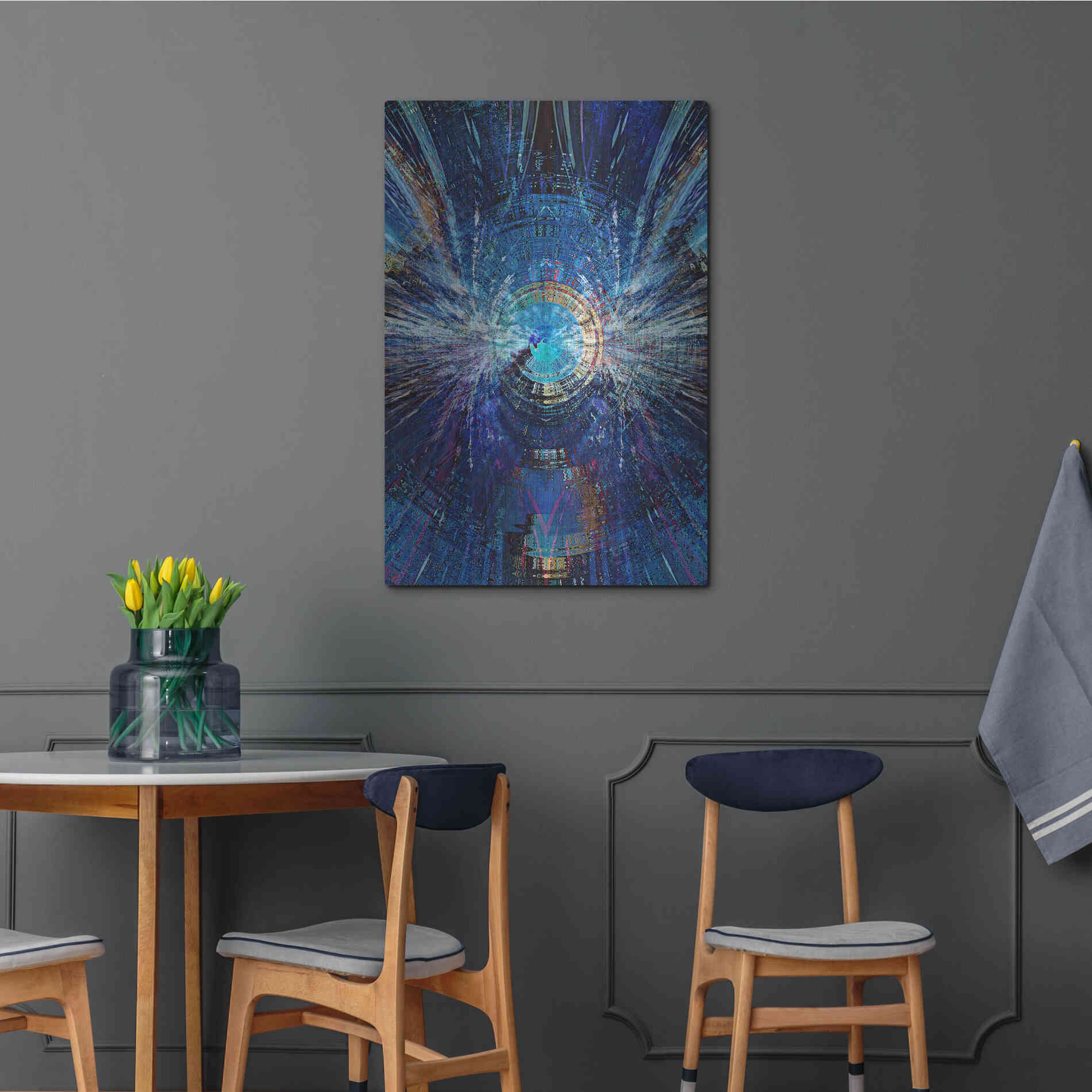 Luxe Metal Art 'Bowman's Jupiter 2' by David Manlove, Metal Wall Art,24x36