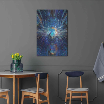 Luxe Metal Art 'Bowman's Jupiter 2' by David Manlove, Metal Wall Art,24x36