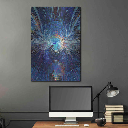 Luxe Metal Art 'Bowman's Jupiter 2' by David Manlove, Metal Wall Art,24x36