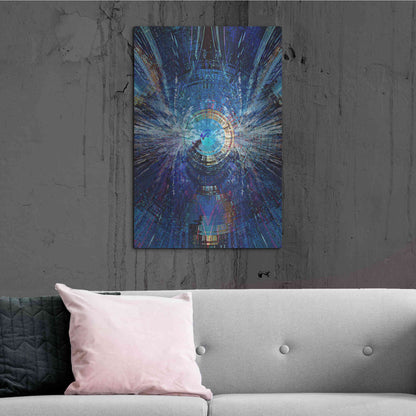 Luxe Metal Art 'Bowman's Jupiter 2' by David Manlove, Metal Wall Art,24x36