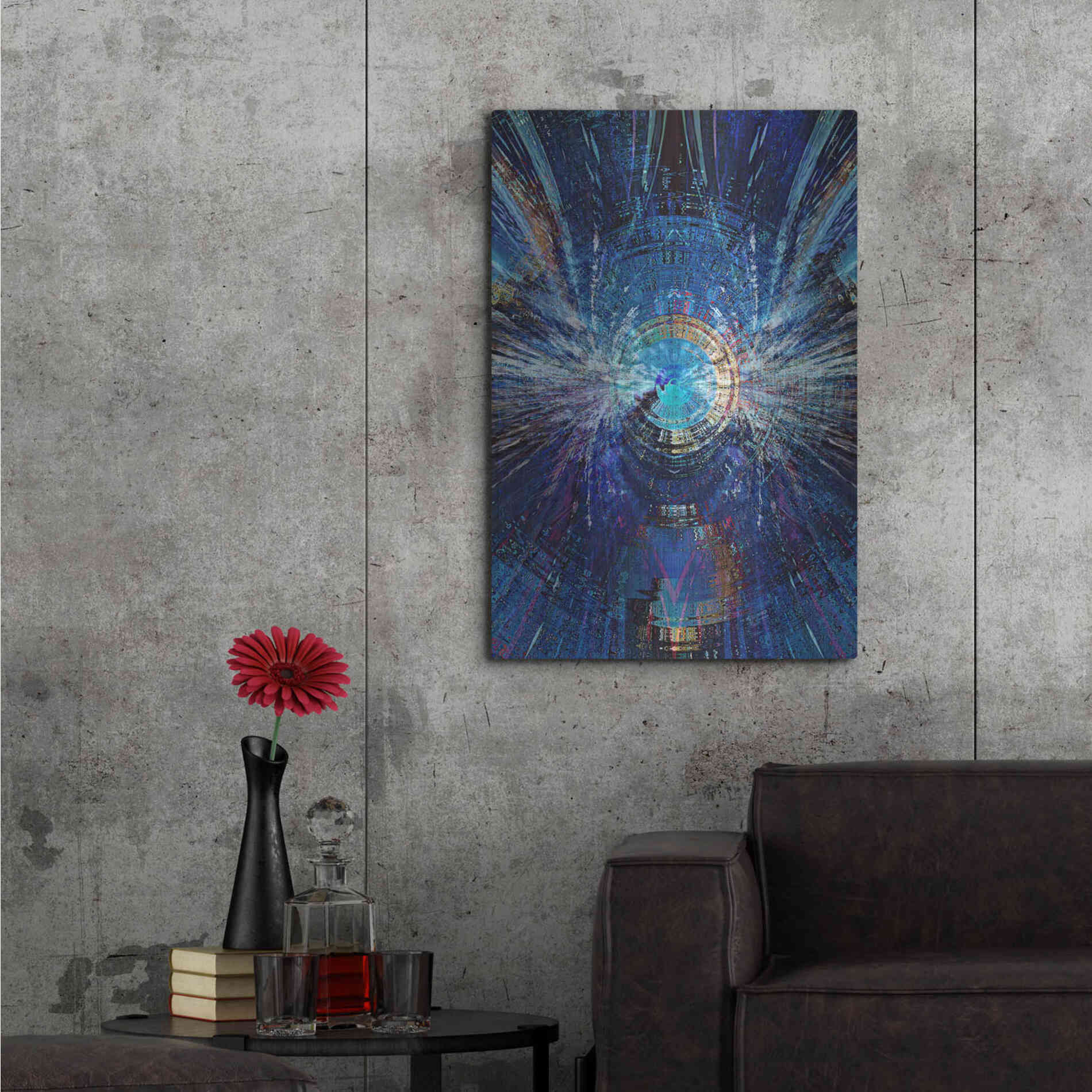 Luxe Metal Art 'Bowman's Jupiter 2' by David Manlove, Metal Wall Art,24x36