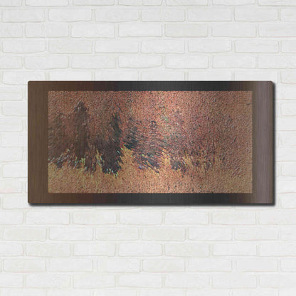 Luxe Metal Art 'Rust 2' by David Manlove, Metal Wall Art,48x24