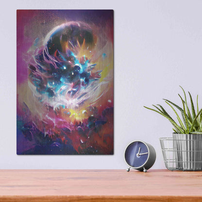 Luxe Metal Art 'The Merger' by David Manlove, Metal Wall Art,12x16