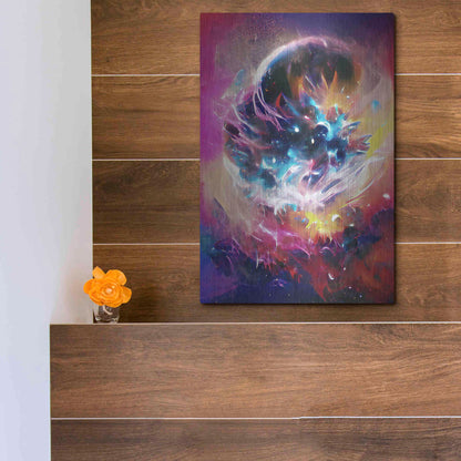 Luxe Metal Art 'The Merger' by David Manlove, Metal Wall Art,12x16