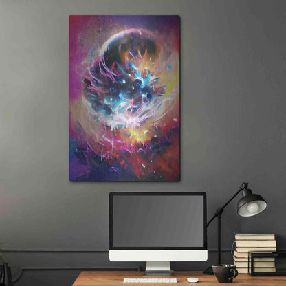 Luxe Metal Art 'The Merger' by David Manlove, Metal Wall Art,24x36