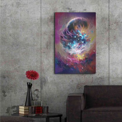 Luxe Metal Art 'The Merger' by David Manlove, Metal Wall Art,24x36