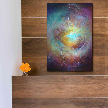 Luxe Metal Art 'Ai Astronomy 1' by David Manlove, Metal Wall Art,12x16