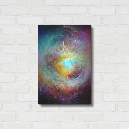 Luxe Metal Art 'Ai Astronomy 1' by David Manlove, Metal Wall Art,16x24