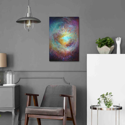 Luxe Metal Art 'Ai Astronomy 1' by David Manlove, Metal Wall Art,16x24