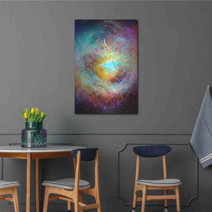 Luxe Metal Art 'Ai Astronomy 1' by David Manlove, Metal Wall Art,24x36