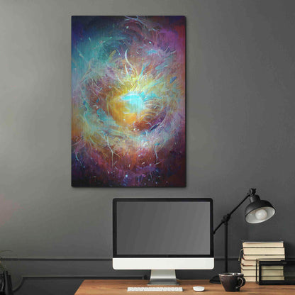 Luxe Metal Art 'Ai Astronomy 1' by David Manlove, Metal Wall Art,24x36