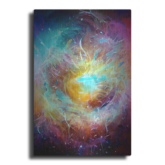 Luxe Metal Art 'Ai Astronomy 1' by David Manlove, Metal Wall Art