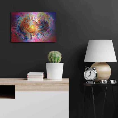 Luxe Metal Art 'Ai Astronomy 2' by David Manlove, Metal Wall Art,24x16