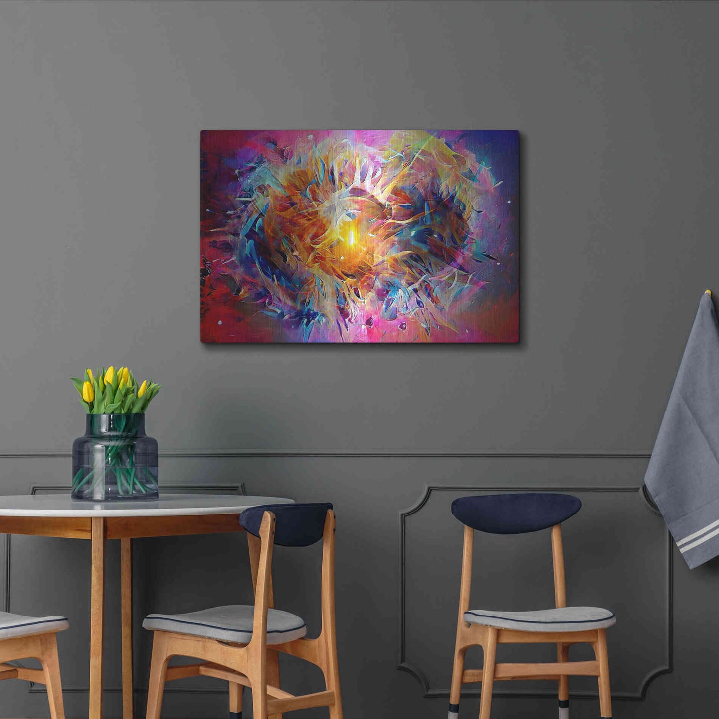 Luxe Metal Art 'Ai Astronomy 2' by David Manlove, Metal Wall Art,36x24