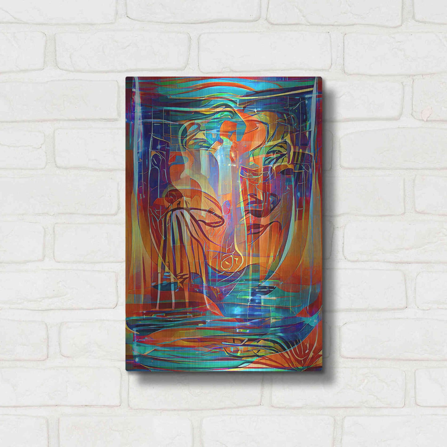 Luxe Metal Art 'Holy Grail 3' by David Manlove, Metal Wall Art,12x16