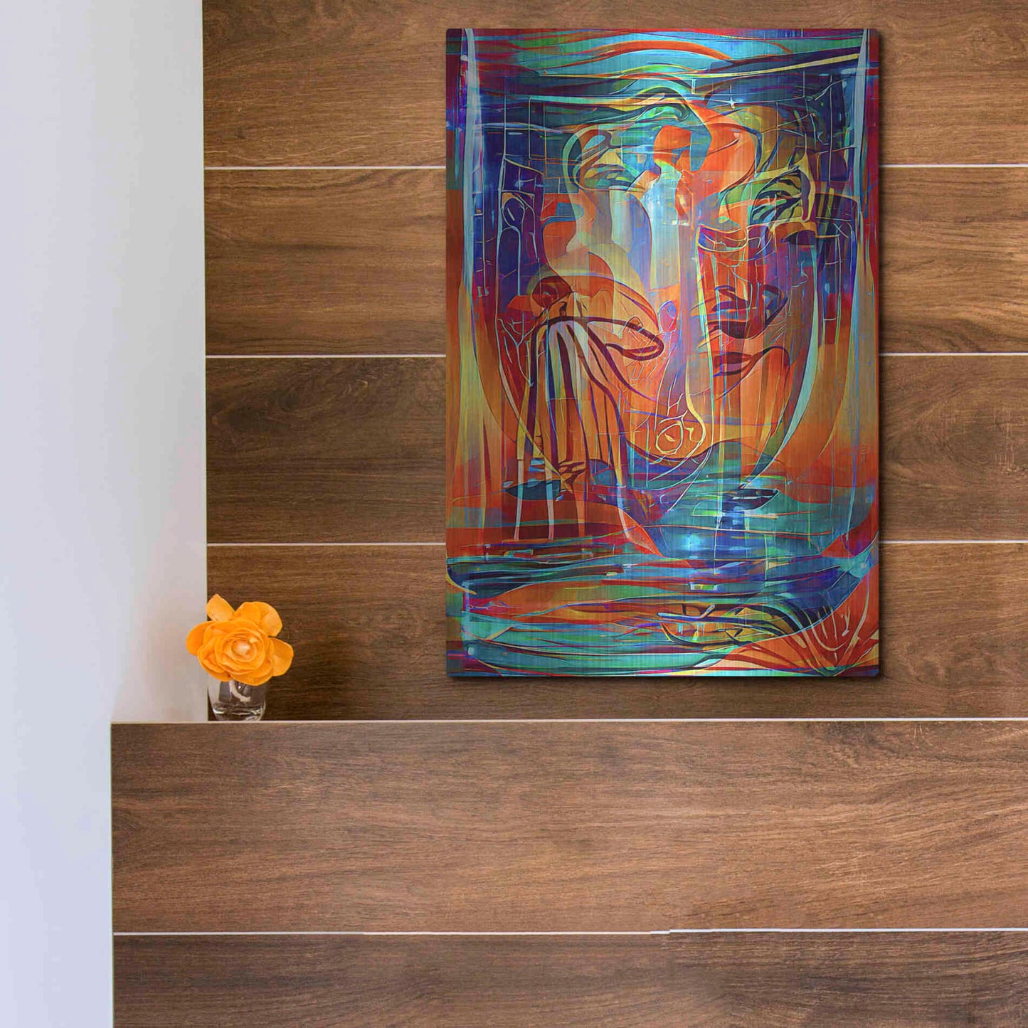 Luxe Metal Art 'Holy Grail 3' by David Manlove, Metal Wall Art,12x16