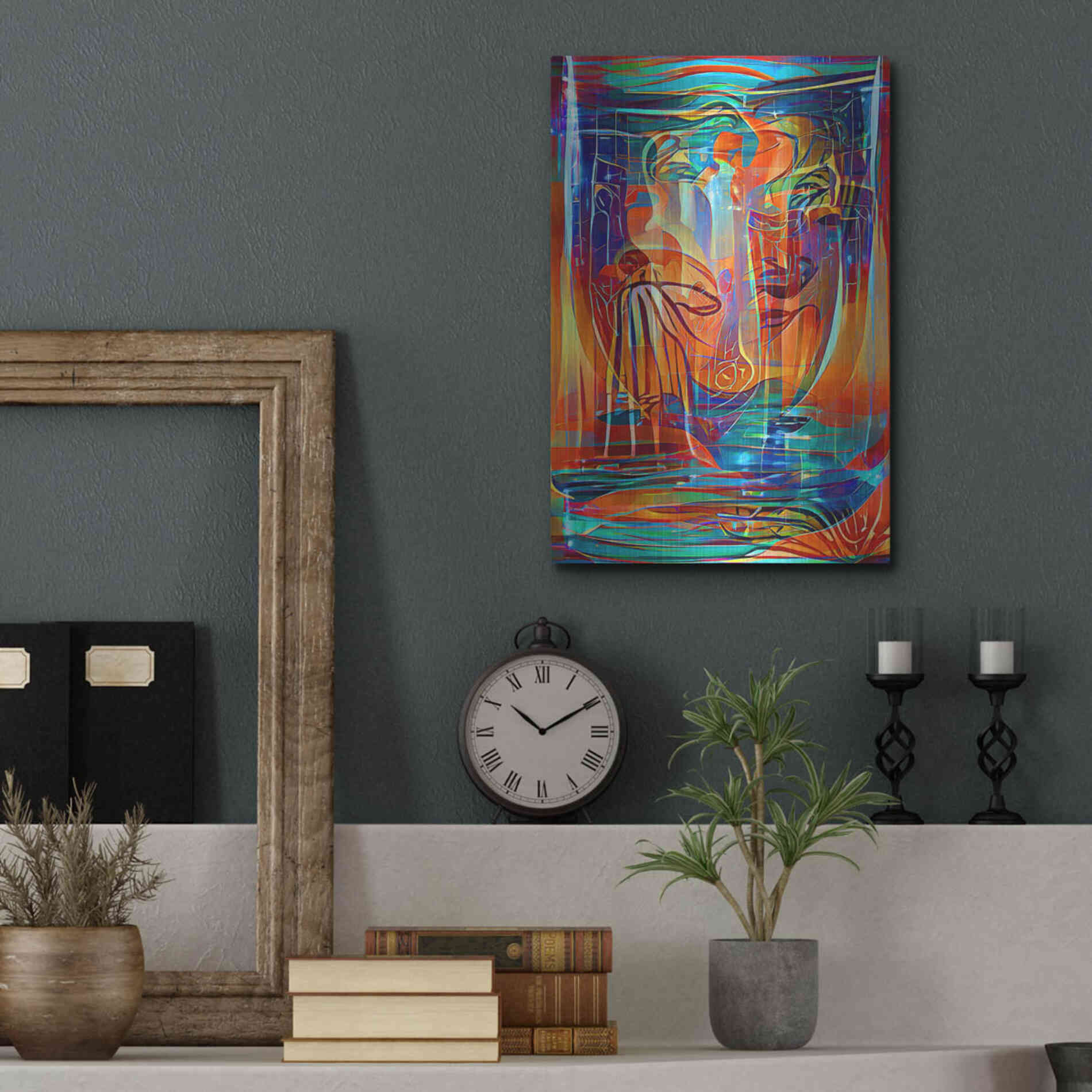 Luxe Metal Art 'Holy Grail 3' by David Manlove, Metal Wall Art,12x16