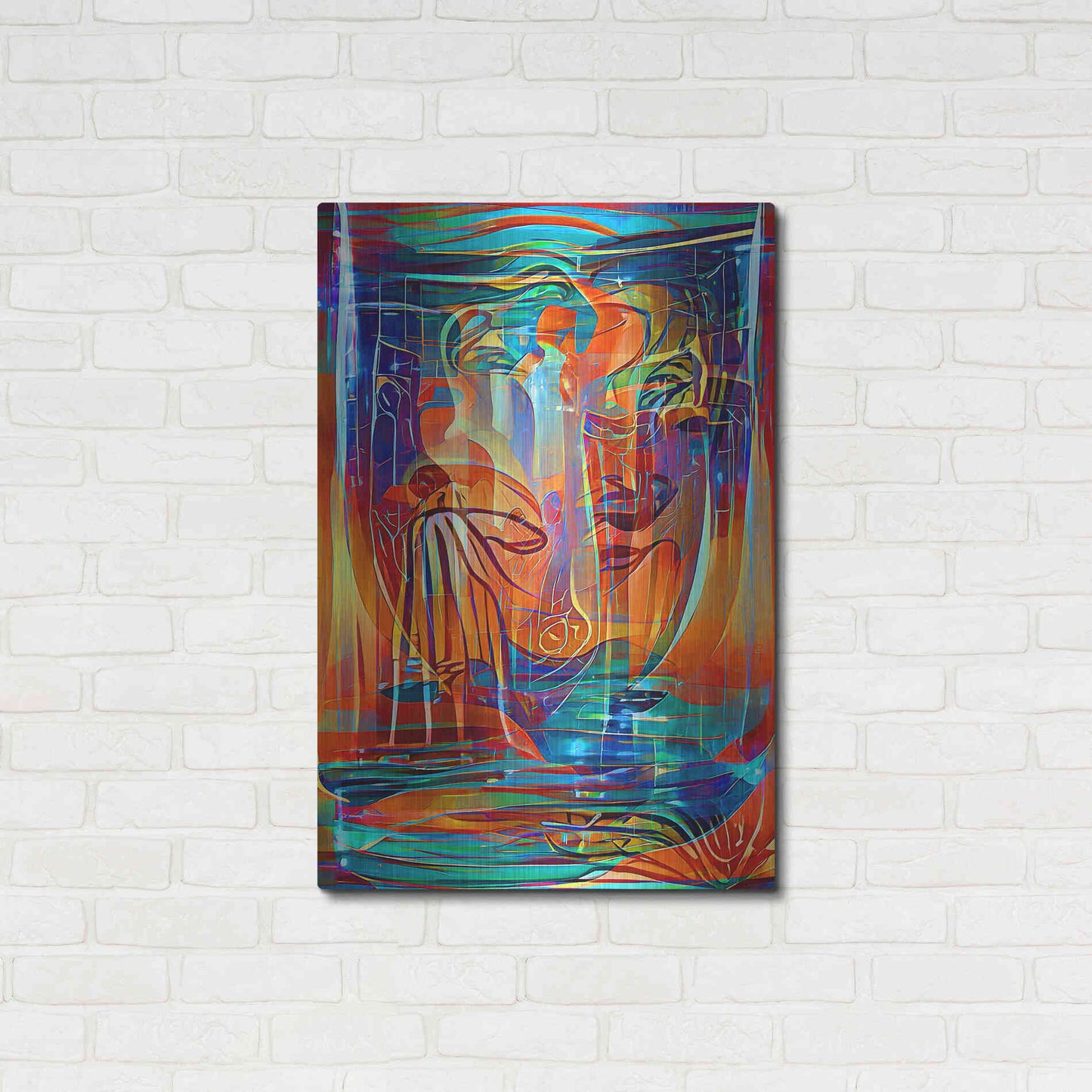 Luxe Metal Art 'Holy Grail 3' by David Manlove, Metal Wall Art,24x36