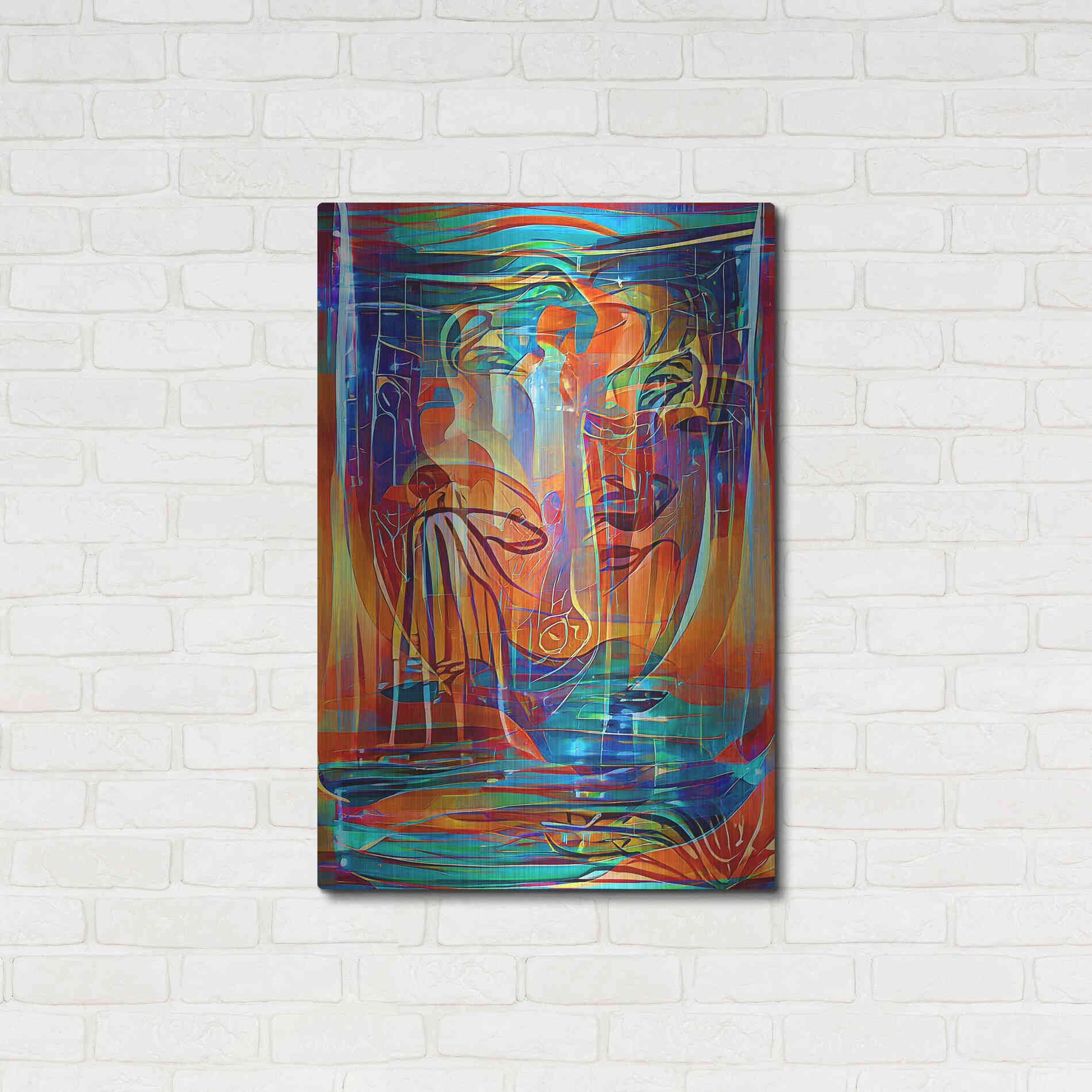 Luxe Metal Art 'Holy Grail 3' by David Manlove, Metal Wall Art,24x36