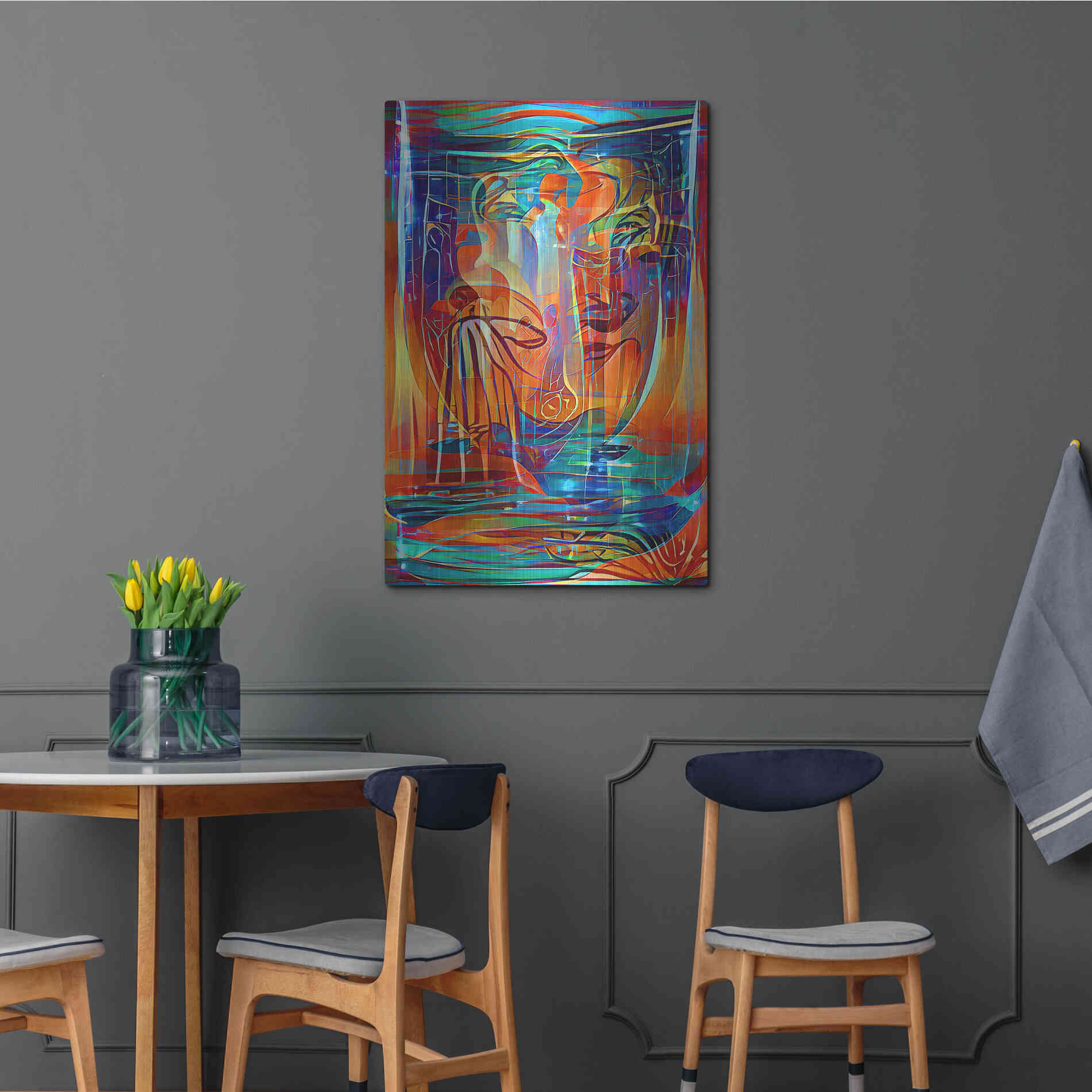 Luxe Metal Art 'Holy Grail 3' by David Manlove, Metal Wall Art,24x36