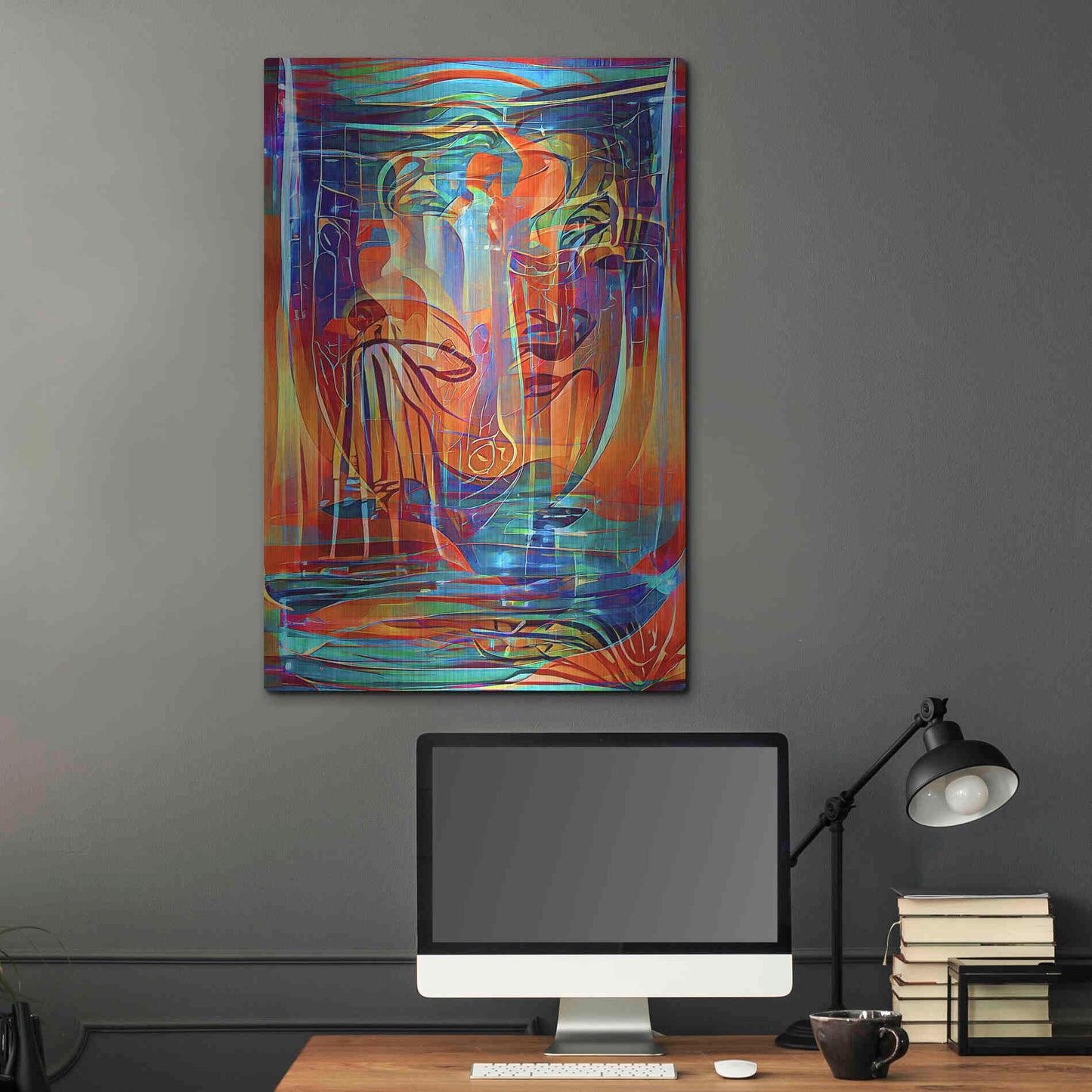 Luxe Metal Art 'Holy Grail 3' by David Manlove, Metal Wall Art,24x36