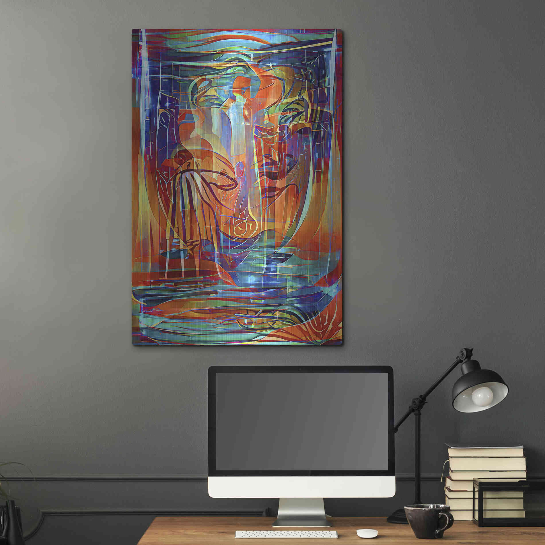 Luxe Metal Art 'Holy Grail 3' by David Manlove, Metal Wall Art,24x36