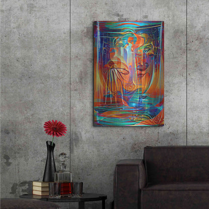 Luxe Metal Art 'Holy Grail 3' by David Manlove, Metal Wall Art,24x36