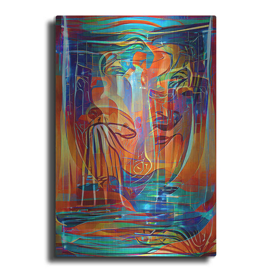 Luxe Metal Art 'Holy Grail 3' by David Manlove, Metal Wall Art