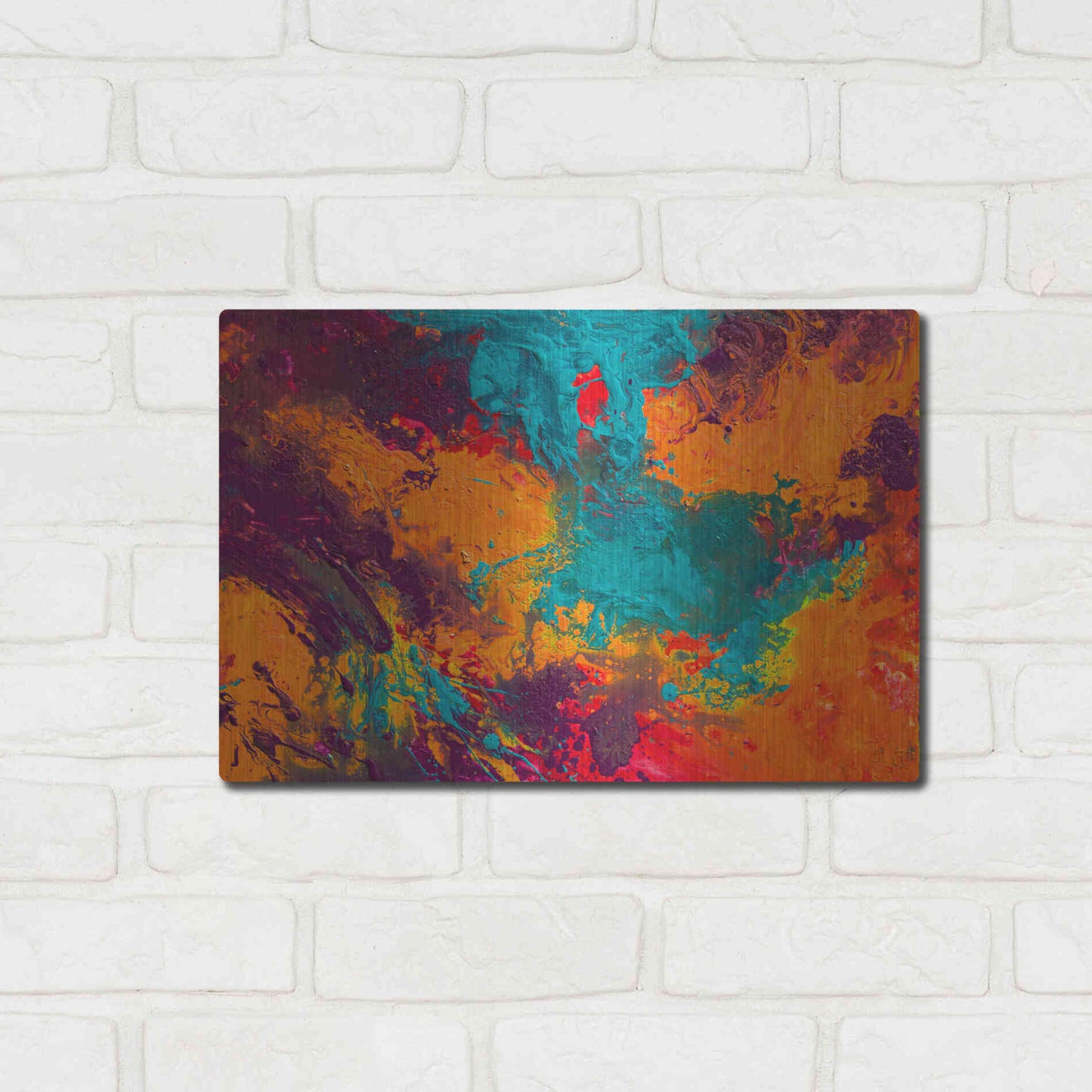 Luxe Metal Art 'Creation of America' by Jace D McTier, Metal Wall Art,16x12