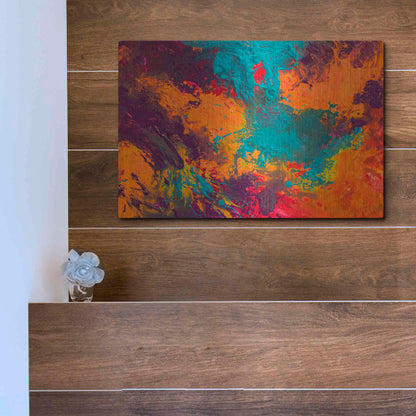 Luxe Metal Art 'Creation of America' by Jace D McTier, Metal Wall Art,16x12