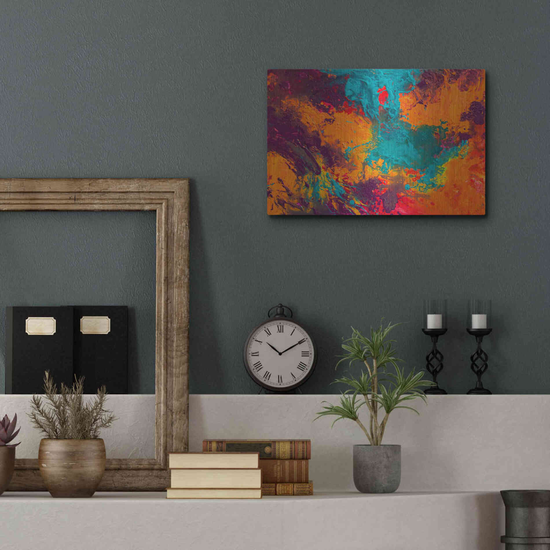 Luxe Metal Art 'Creation of America' by Jace D McTier, Metal Wall Art,16x12