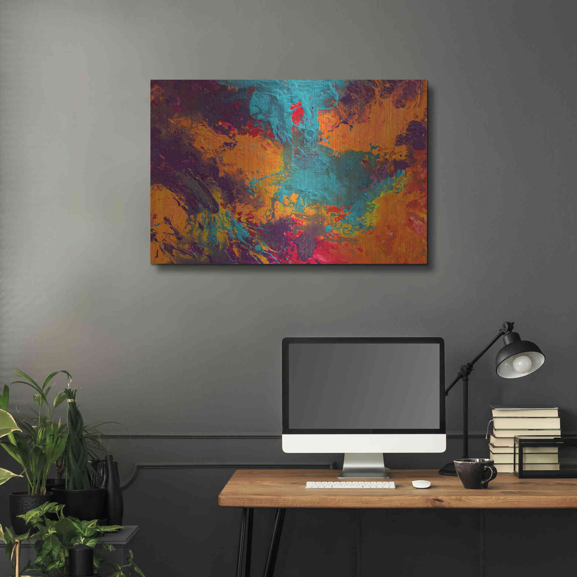 Luxe Metal Art 'Creation of America' by Jace D McTier, Metal Wall Art,36x24