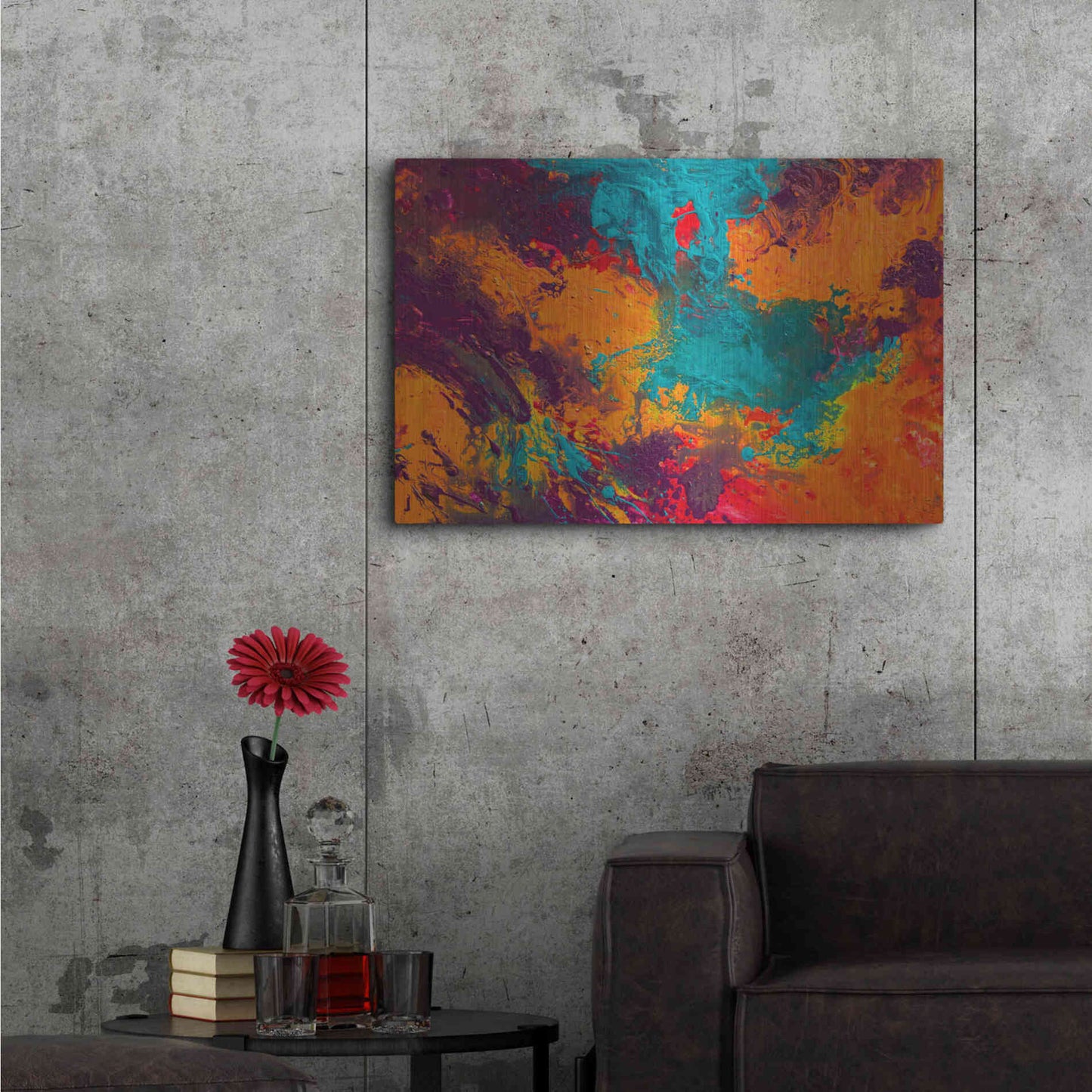 Luxe Metal Art 'Creation of America' by Jace D McTier, Metal Wall Art,36x24