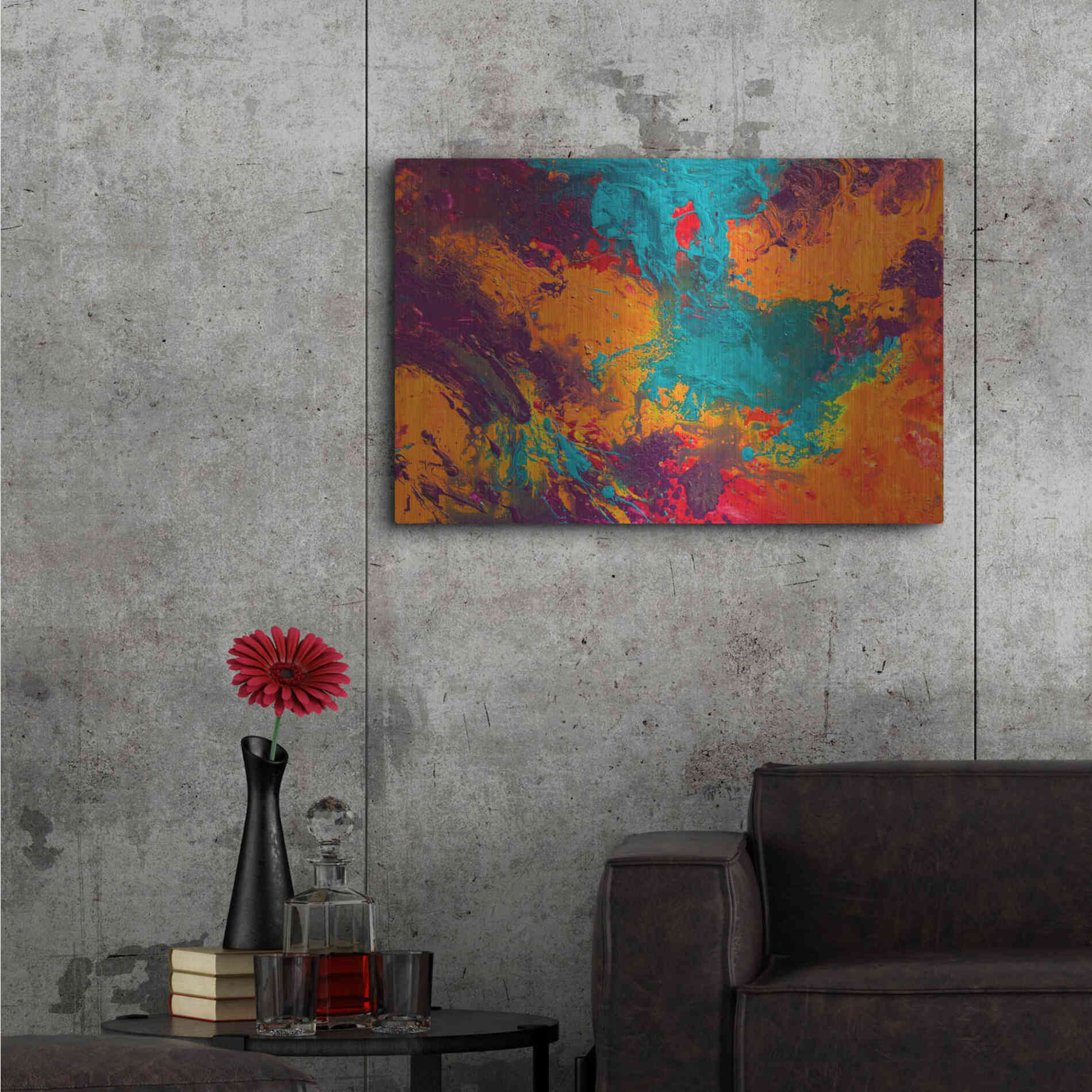 Luxe Metal Art 'Creation of America' by Jace D McTier, Metal Wall Art,36x24