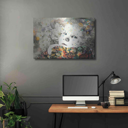 Luxe Metal Art 'Blooming' by MinJae, Metal Wall Art,36x24